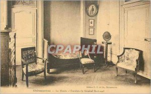 Old Postcard Chateauroux room museum of General Bertrand