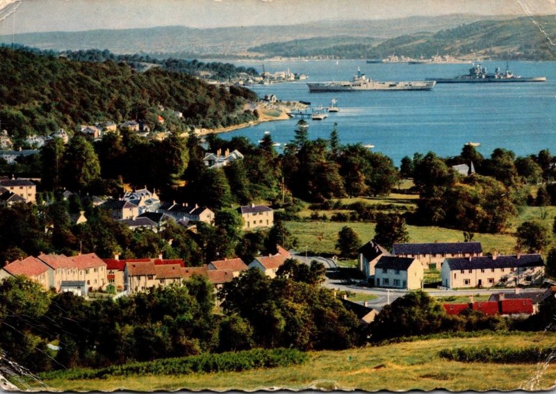 Scotland Gareloch-Head Gareloch From Whistlefield Brae