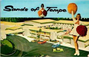 Postcard Sands of Tempe Motor Hotel 601 E. Apache Blvd in Tempe, Arizona