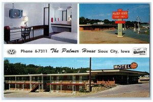 c1960's The Palmer House Motel Sioux City Iowa IA Multiview Vintage Postcard