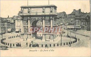 Old Postcard Marseille La Porte d'Aix