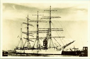 RPPC Gotenborg 4 Mast Bark Viking Ship 1907 Real Photo Postcard