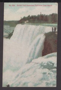 New York NIAGARA FALLS - Bridal Veil, American Fall from Goat Island - DB