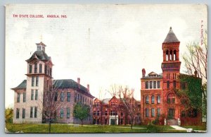 Tri State College  Angola  Indiana  Postcard  1910