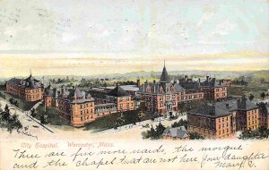 City Hospital Worcester Massachusetts 1906 postcard