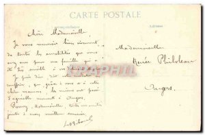 Postcard Old Bridge Creil Metallic Boat Peniche