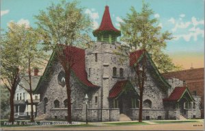 Postcard First ME Church Upper Sandusky OH