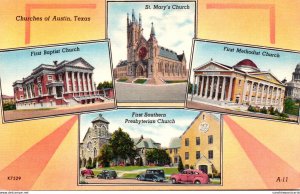 Texas Austin Churches Multi View 1948