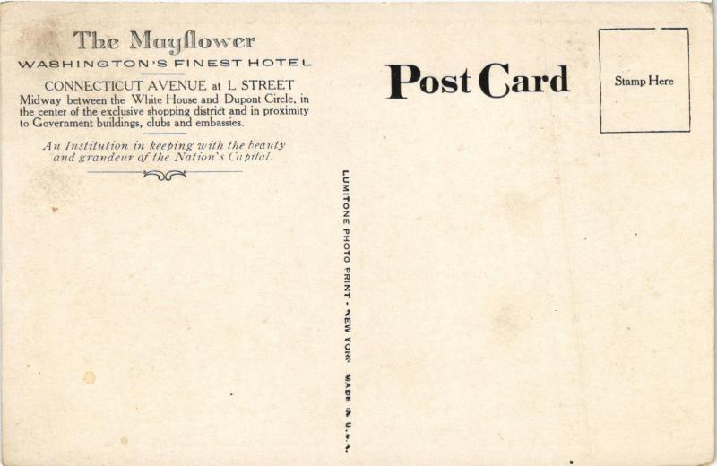 MAYFLOWER HOEL MAIN BALL ROOM WASHINGTON DC