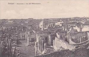 Italy Campania Pompei Panorama e via dell'Abbondanza