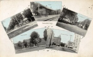 Coldwater MI~Railroad Depot~Street Scenes~Shoe Factory~1910 CU Williams Bluesky