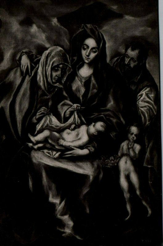 Toledo Spain Hospital De Tavera Holy Family El Greco Vintage Postcard