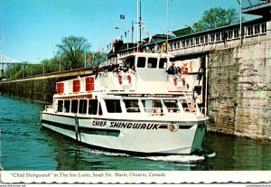 Canada Ontario Sault Ste Marie Chief Shingwauk In The Soo Locks