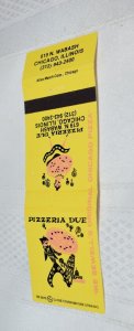 Pizzeria Due Chicago Illinois 20 Rear Strike Matchbook Cover
