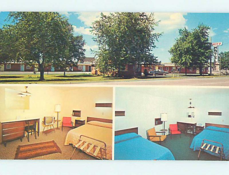 Unused Pre-1980 RITZ MOTEL Cheboygan Michigan MI n8633