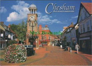 Buckinghamshire Postcard - Clock Tower and Market Square, Chesham RR10746