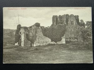 Wales The Gower OYSTERMOUTH CASTLE c1903 Postcard by Valentine