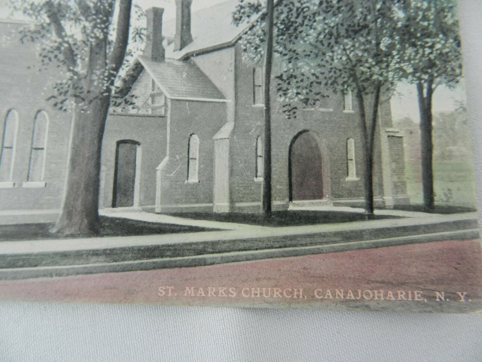 Vintage Postcard 1910 Canajoharie New York St. Mark's Church Unposted