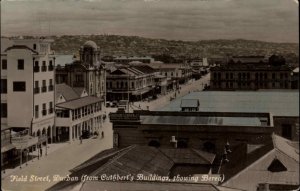 Durban South Africa Field Street Scene Real Photo Vintage Postcard