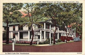 Postcard HOTEL SCENE Lakeside Ohio OH AI8235