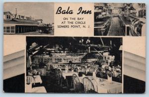 Postcard NJ Somers Point Bala Inn Restaurant Multiview Interior Circle @ Bay L20