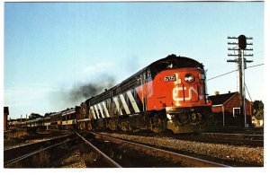 Canadian National Railway Train at Brockville, Ontario