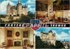 Postcard Modern Castles of Loire Saumur (Monk et Loire)