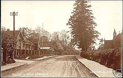 surrey, DORMANSLAND, Church and Schools (1920s) RPPC