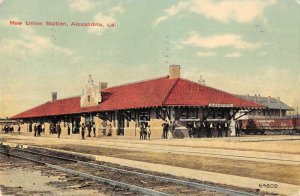 Alexandria Louisiana New Union Train Station Vintage Postcard AA22454