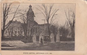 Vintage 1913 Photo Postcard Private Mailing Card State Capitol Jefferson City MO