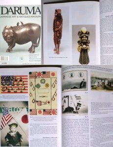 Daruma Japan Antiques Magazine Arts. Netsuke GREAT WHITE FLEET visit JAPAN PC