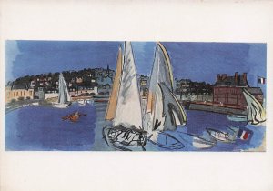 Raoul Dufy Deauville Drying The Sails Painting Postcard