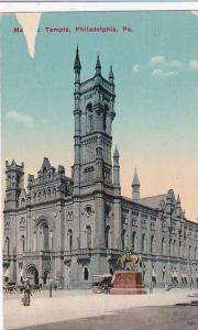 Pennsylvania Phildelphia Ma Temple Albertype