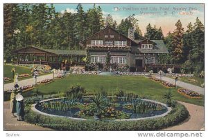 The Pavilion and Lily Pond, Stanley Park, Vancouver, B.C. Canada, PU-00-10s