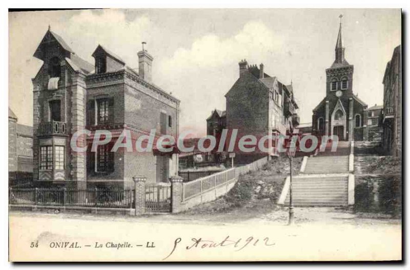 Old Postcard Onival La Chapelle