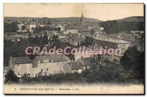 Postcard Old BOURBONNE Les Bains Panorama