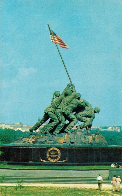 USA US Marine Corps War Memorial Arlington Virginia Postcard 08.15