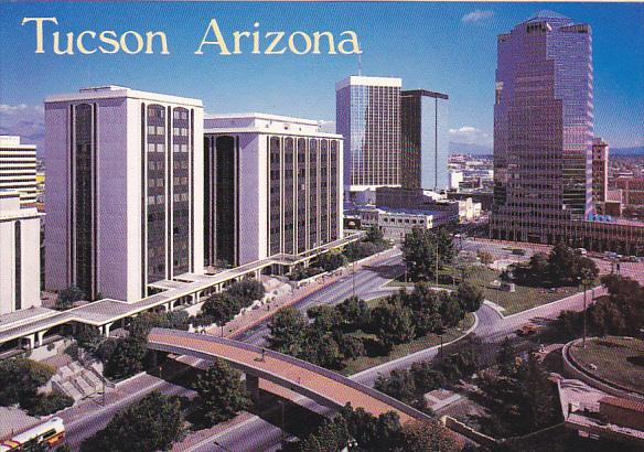 Aerial View Downtown Tucson Arizona