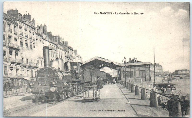 Postcard - La Gare de la Bourse - Nantes, France