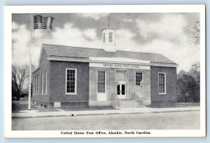 Ahoskie North Carolina Postcard United States Post Office c1940 Vintage Antique