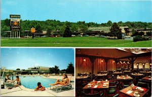 VINTAGE POSTCARD COLONY 7 MOTOR INN AND SCHRAFFT'S RESTAURANT FORT MEADE MD