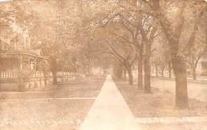 Forsythe Ave. Real Photo - Fort Riley, Kansas KS Postcard