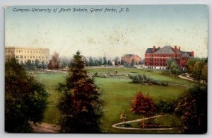 Grand Forks ND Campus University of North Dakota  Postcard O29