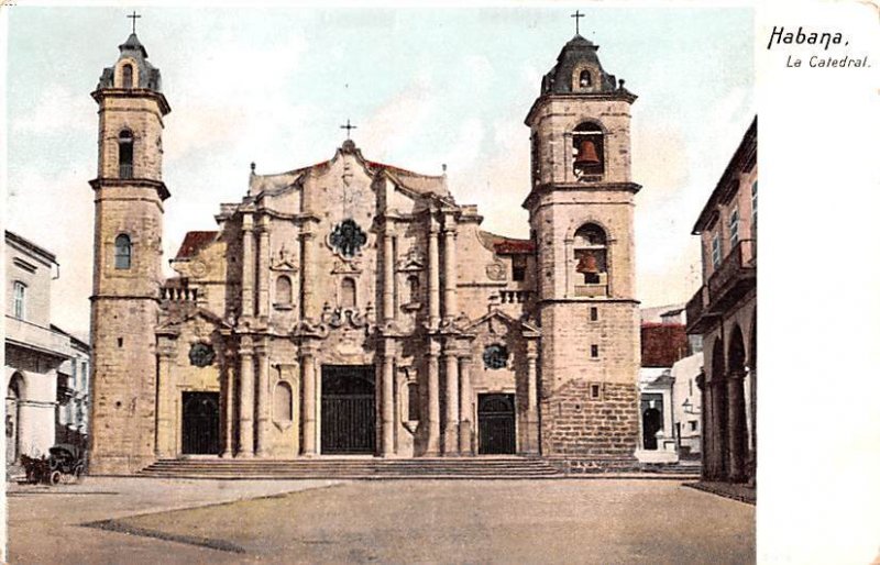 La Catedral Habana Cuba, Republica de Cuba Unused 