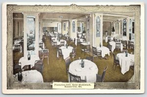 Kansas City Missouri~Hotel Muehlebach~Plantation Grill~1916 Art Nouveau Border 