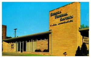 Postcard BUILDING SCENE Eureka Kansas KS AT3613