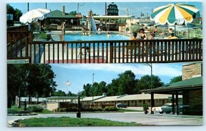 SPRINGFIELD, Missouri MO ~ Route 66 RAIL HAVEN MOTEL Roadside c1950s Postcard