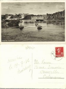 norway norge, SPITSBERGEN SVALBARD, Kings Bay (1936) RPPC Postcard