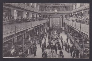 FRANCE, Postcard RPPC, Paris, Credit Lyonnais, One Of The Principal Galleries