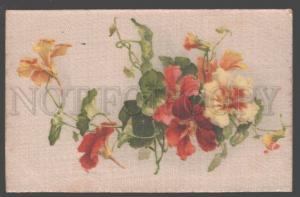 3097729 BOUQUET Flowers Style KLEIN vintage SILK postcard RARE